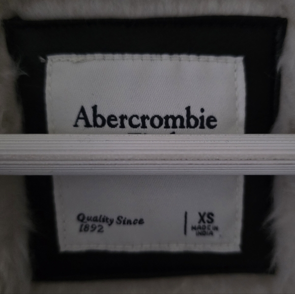 Abercrombie & Fitch XS 70s Modern Retro Hippie Vegan Shearling Penny Lane Jacket - Picture 7 of 16